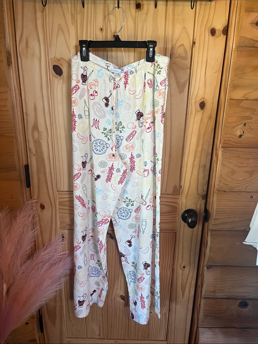 Sincerely Jules Italian Summer Foodie Linen Blend Pants